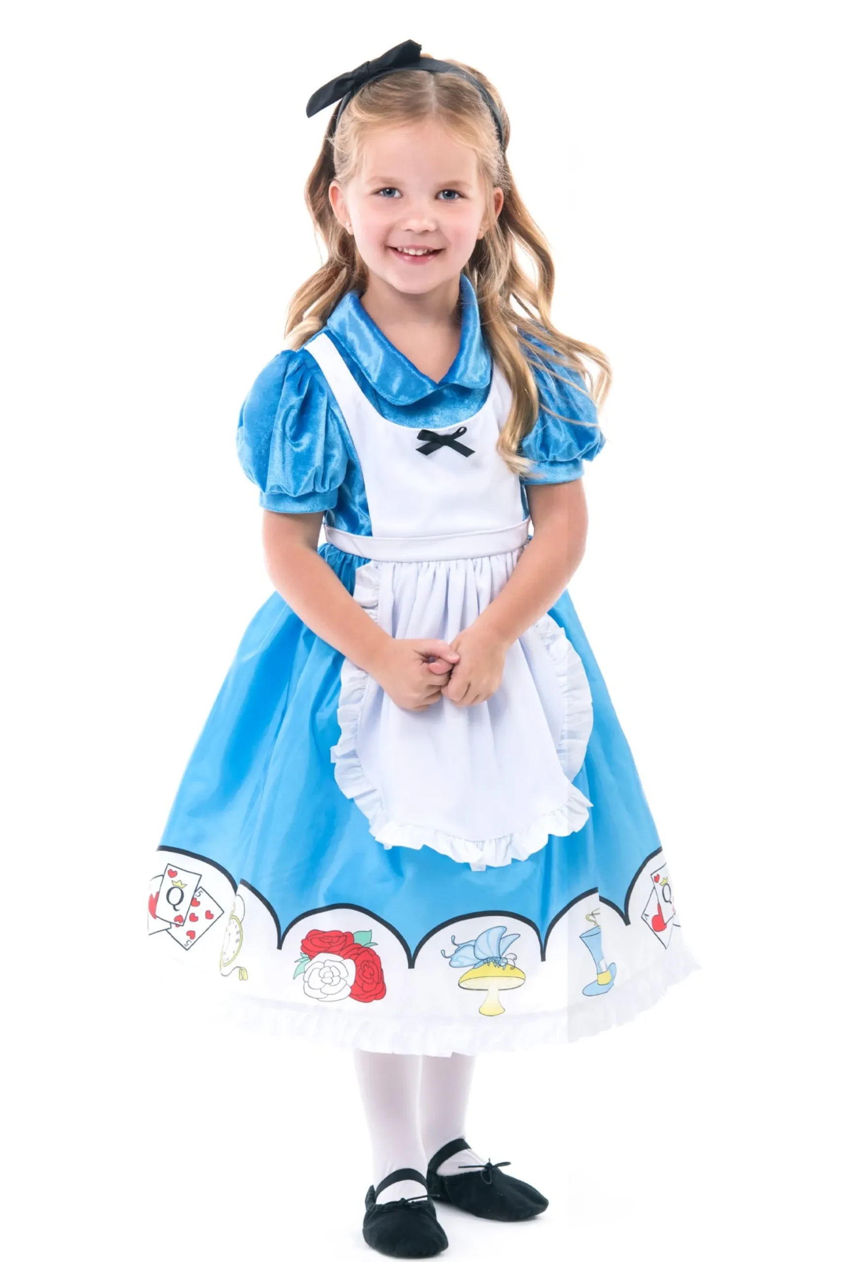 Little Adventures Alice In Wonderland Dress Up With Headband> Dresses