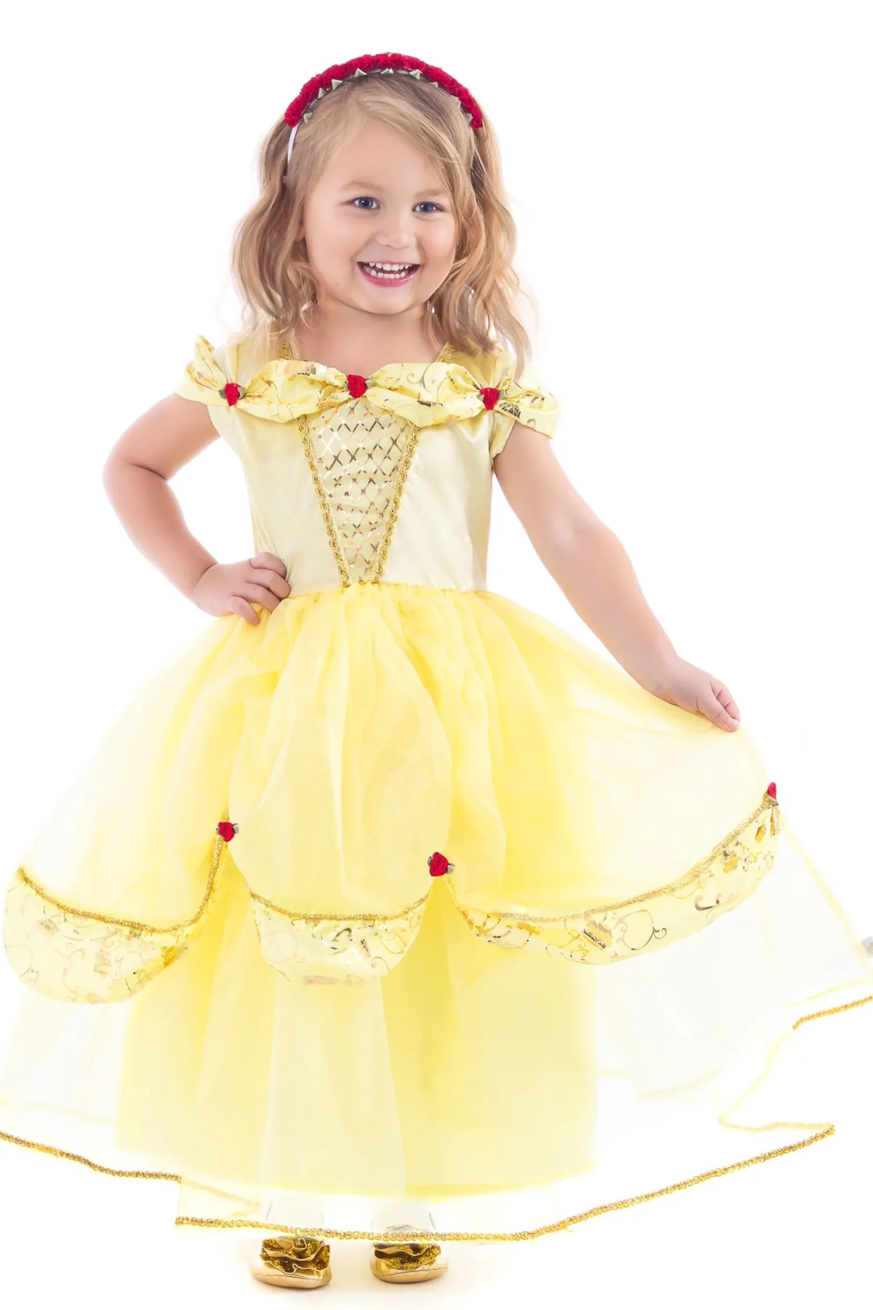 Little Adventures Deluxe Yellow Beauty> Dresses
