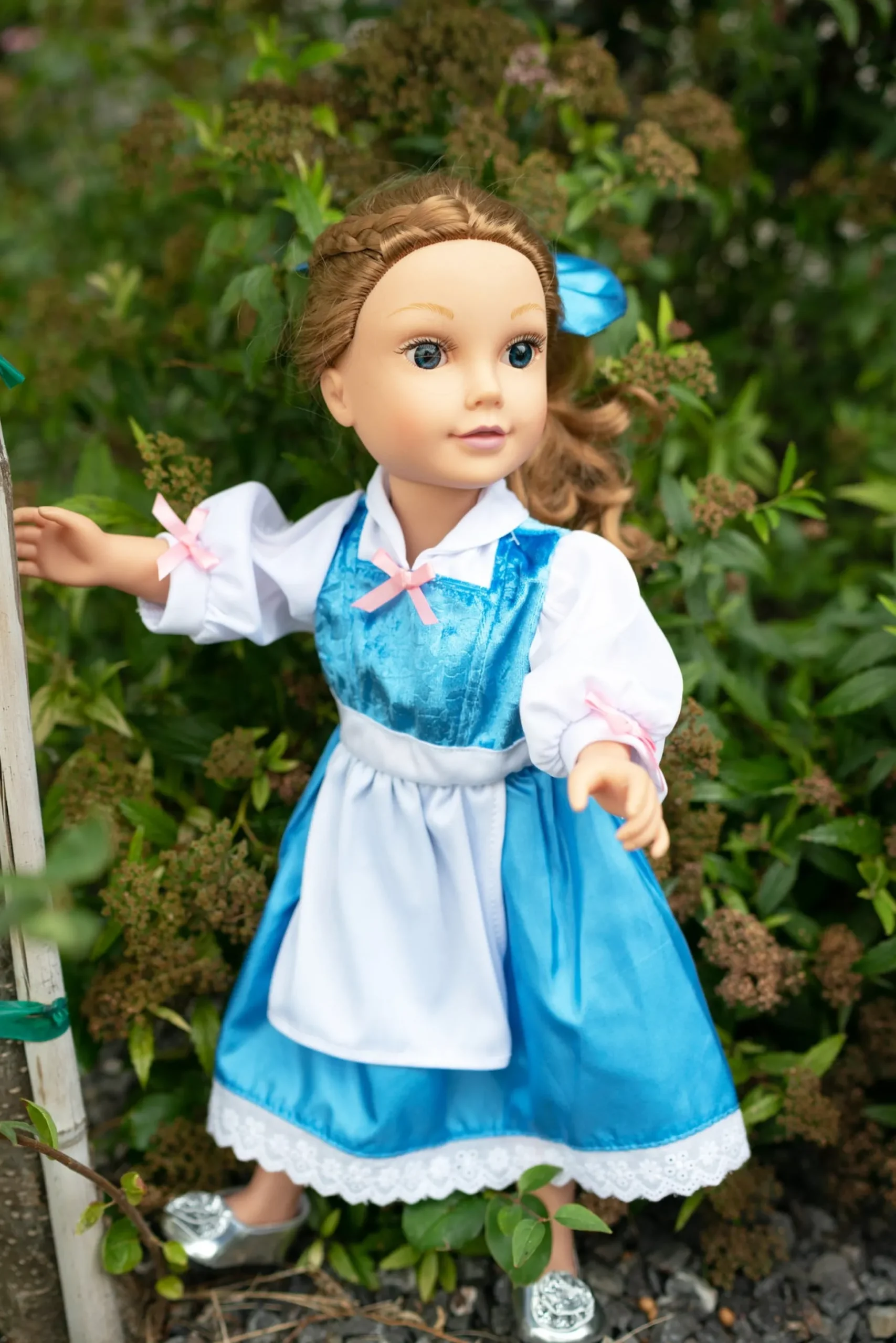 Little Adventures Doll Dress Beauty Day Dress With Hair Bow> Doll Dress Ups
