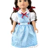 Little Adventures Doll Dress Kansas Girl With Bows> Doll Dress Ups