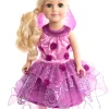 Little Adventures Doll Dress Purple Blossom Fairy With Wings> Doll Dress Ups