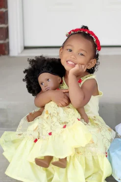 Little Adventures Doll Dress Yellow Beauty><noscript><img width=