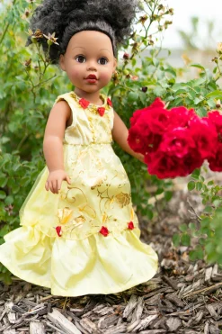 Little Adventures Doll Dress Yellow Beauty><noscript><img width=