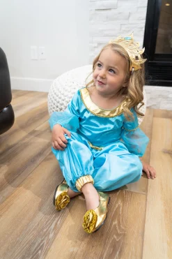 Little Adventures Gold Sparkle Shoes *New Sizing*><noscript><img width=