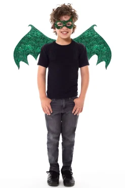 Little Adventures Green Dragon Wing & Mask Set> Knights & Dragons