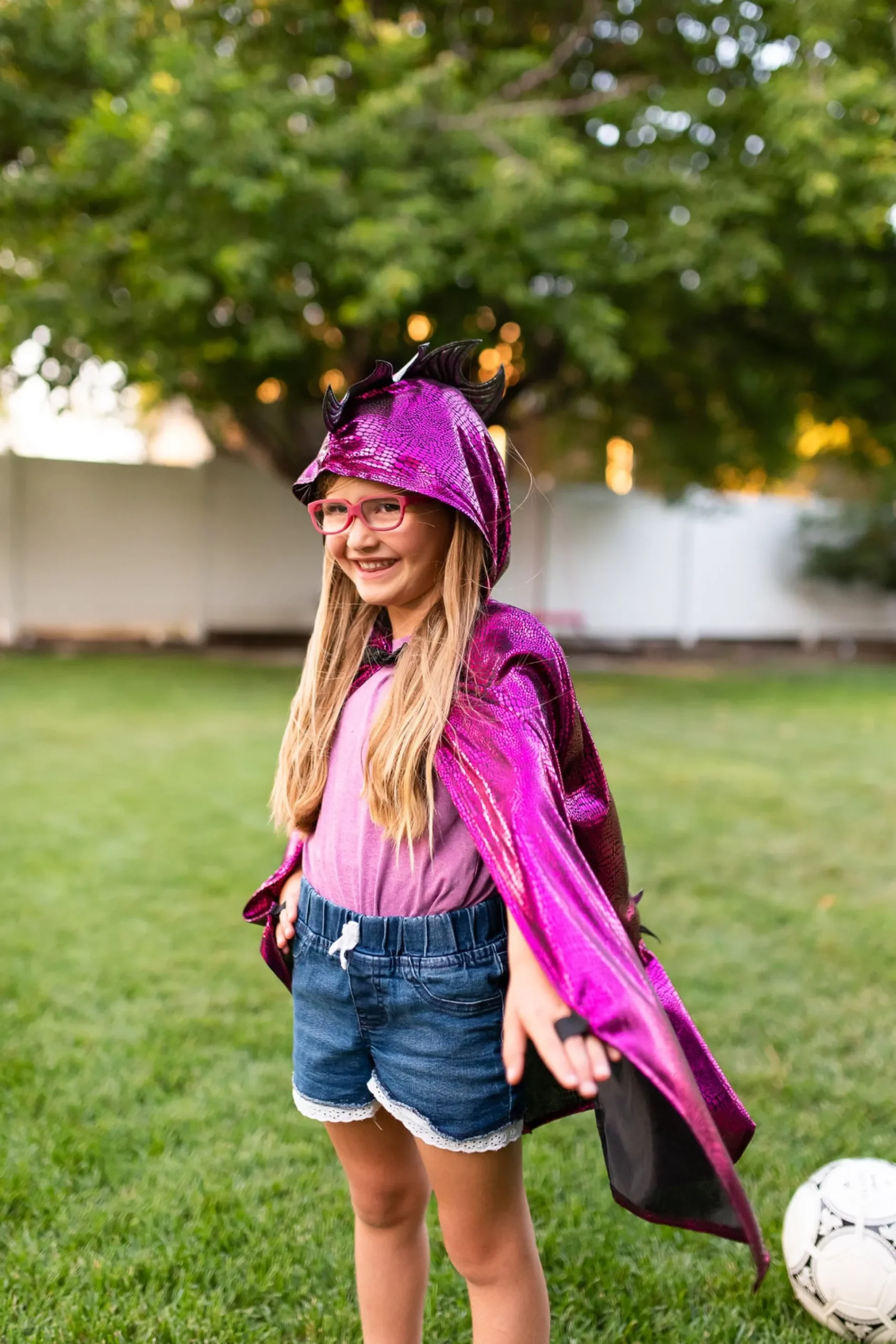 Little Adventures Magenta Dragon Cloak> Cloaks