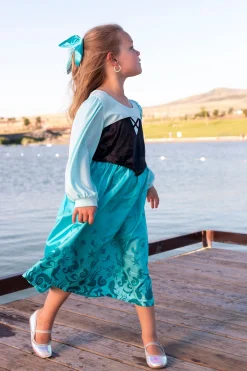 Little Adventures Mermaid Day Dress With Bow><noscript><img width=