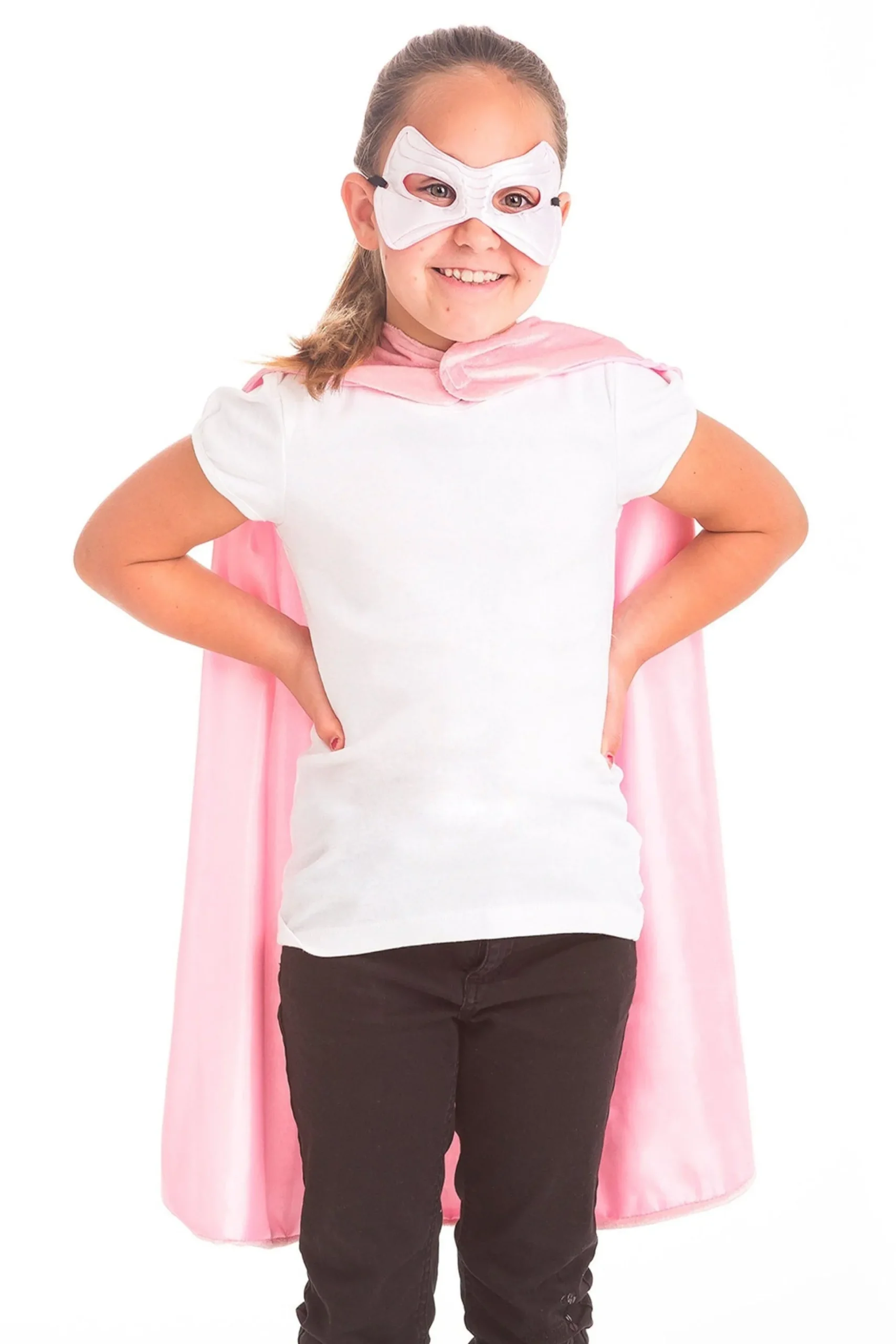 Little Adventures Pink Crown Cape & Mask Set> Cloaks