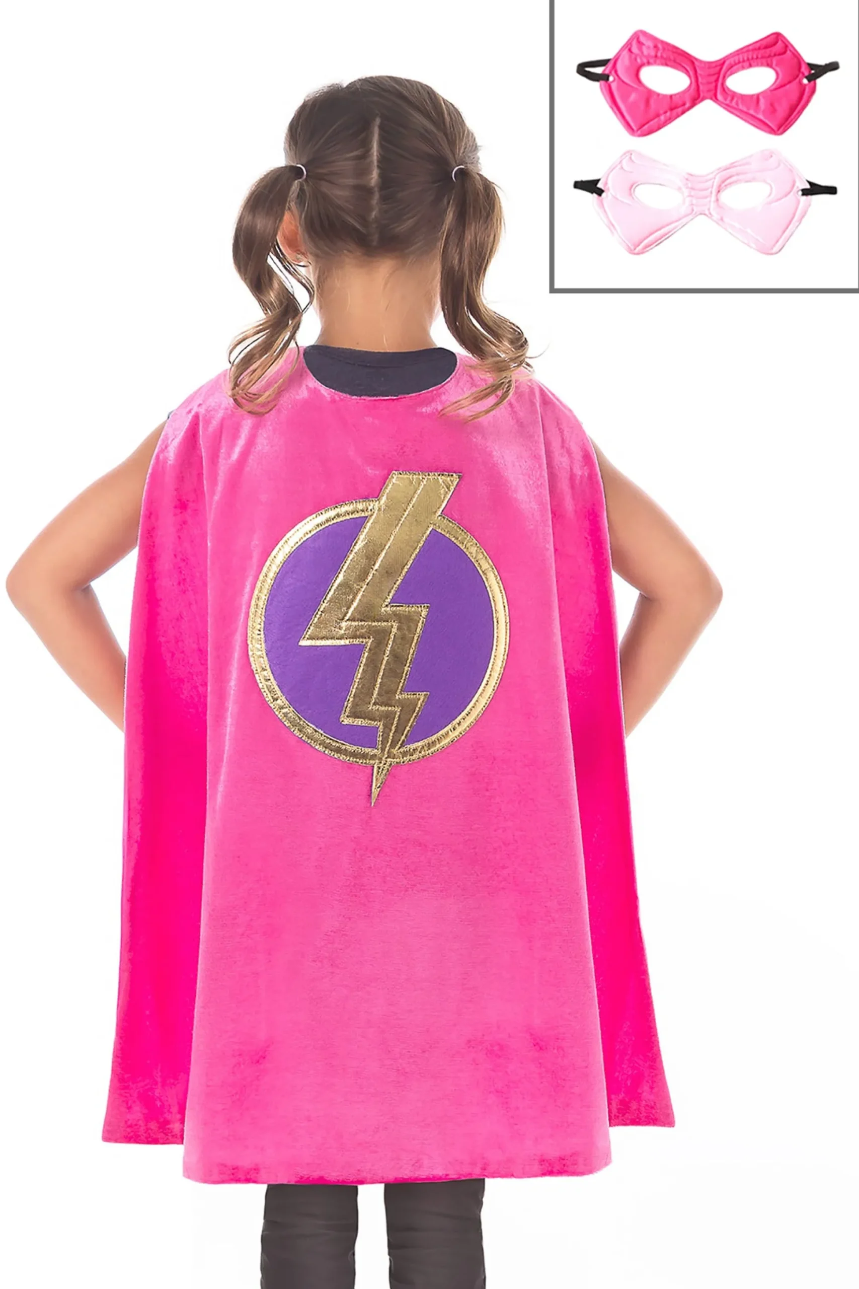 Little Adventures Pink Hero Cape & Mask Set> Cloaks
