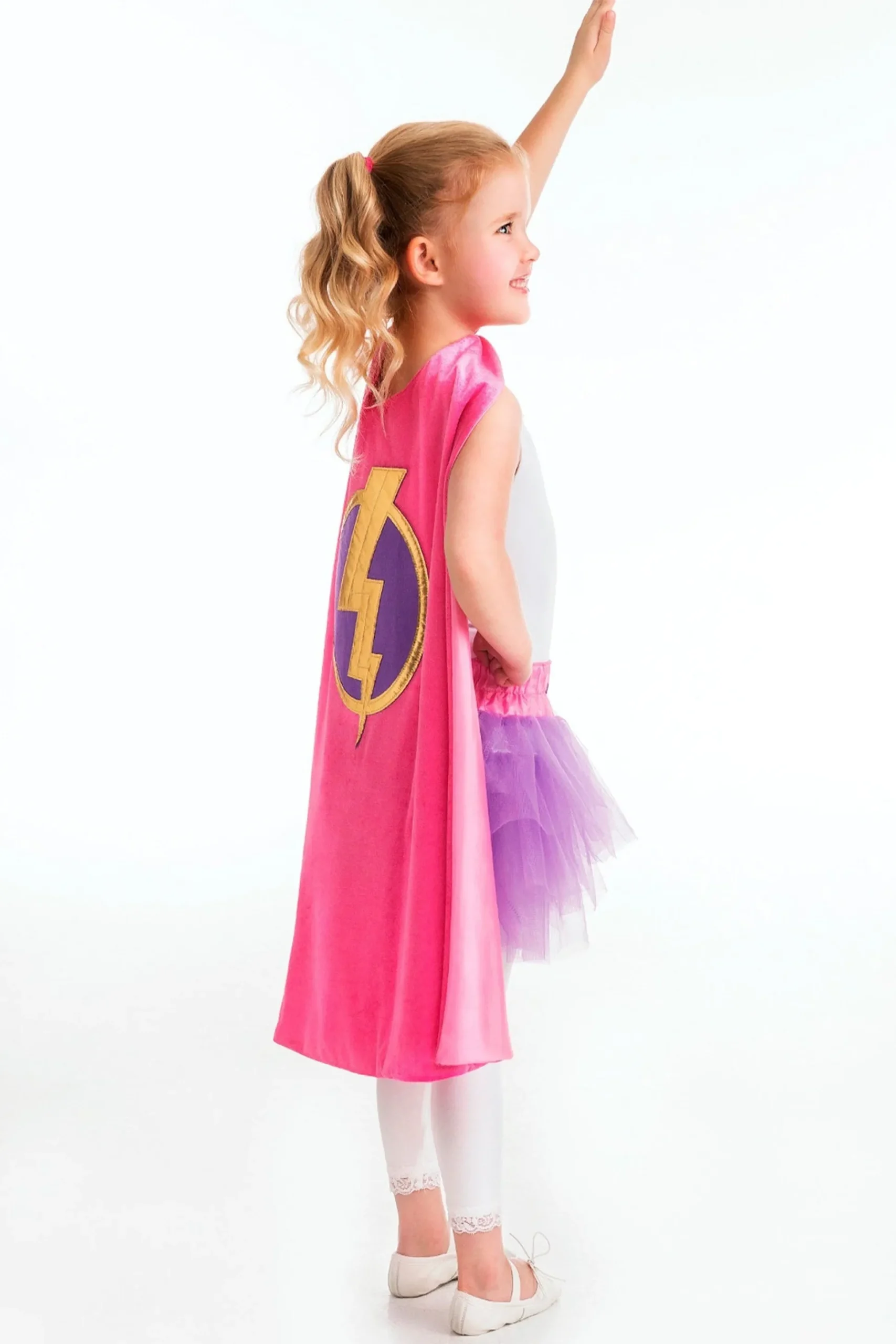 Little Adventures Pink Hero Cape & Mask Set> Super Hero