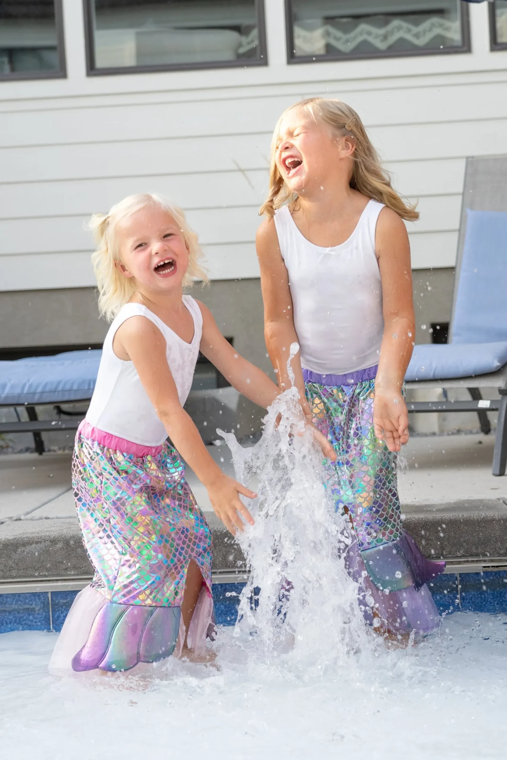Little Adventures Pink Mermaid Splash> Dresses