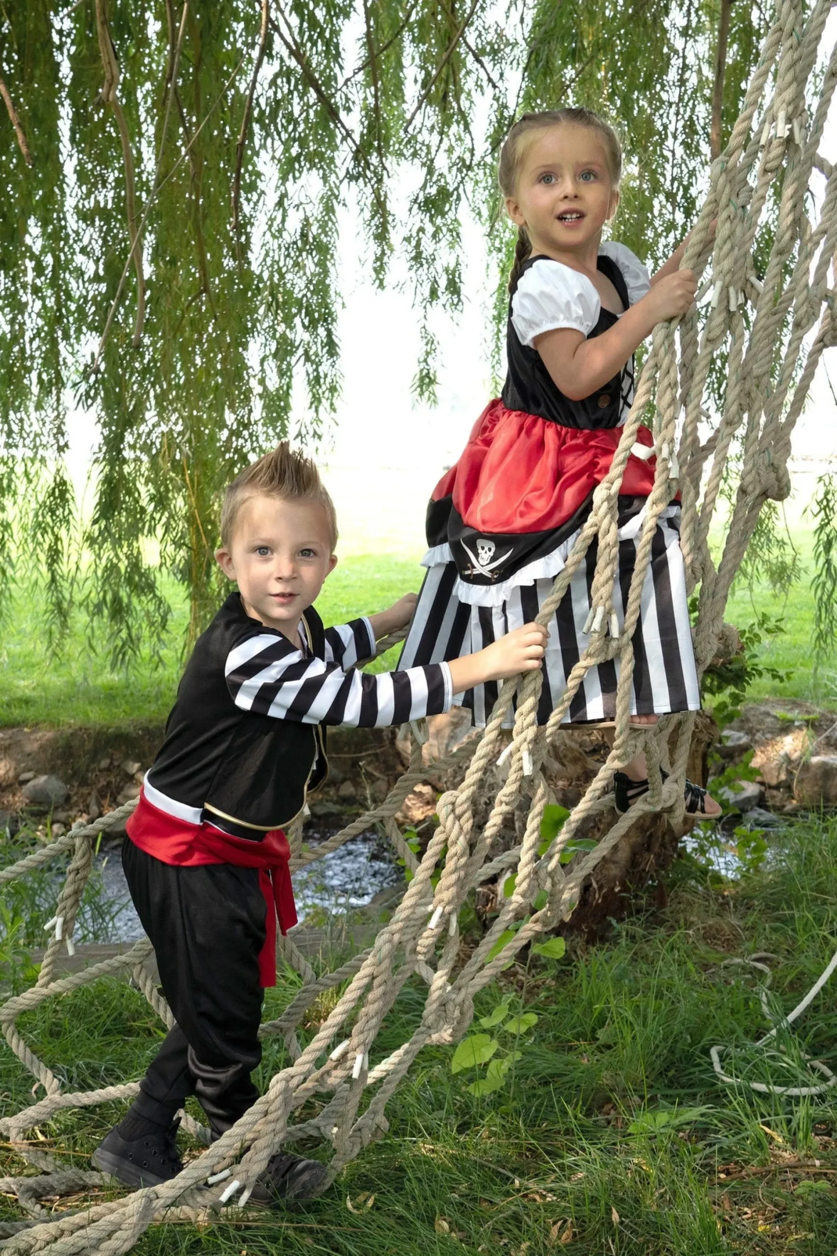 Little Adventures Pirate Dress With Headband> Dresses
