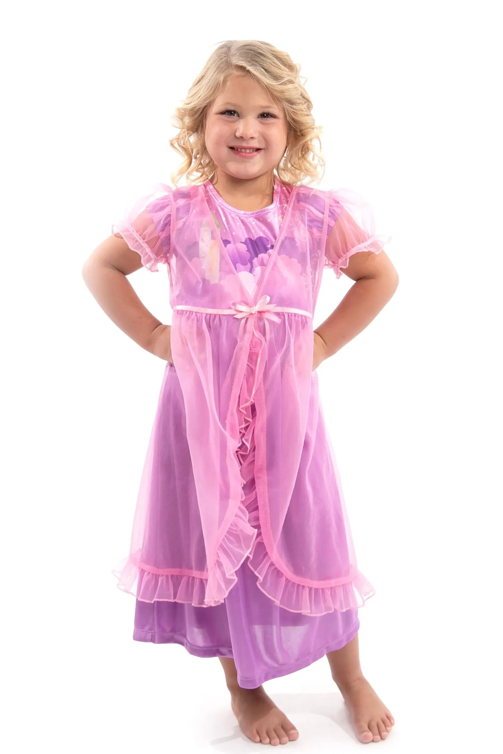Little Adventures Rapunzel Nightgown With Pink Robe> Nightgowns