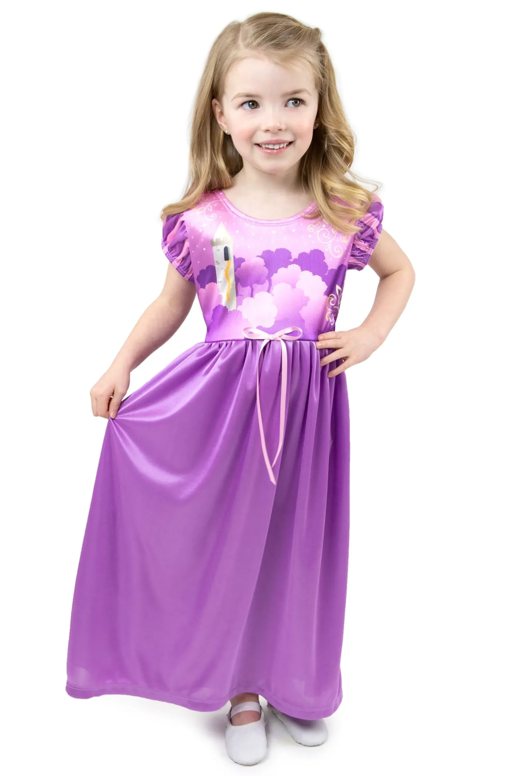 Little Adventures Rapunzel Nightgown With Pink Robe> Nightgowns