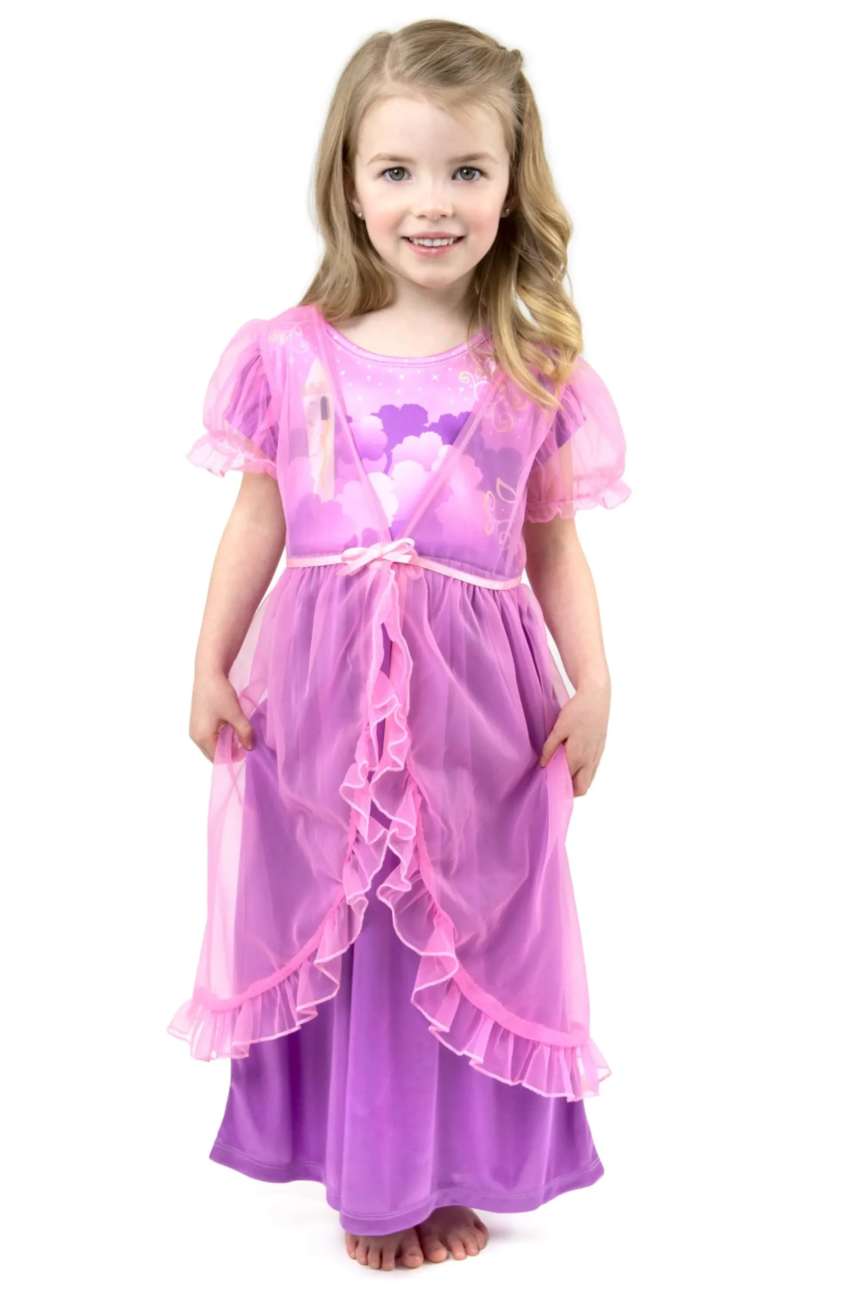 Little Adventures Rapunzel Nightgown With Pink Robe> Nightgowns
