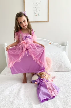 Little Adventures Rapunzel Nightgown With Pink Robe><noscript><img width=