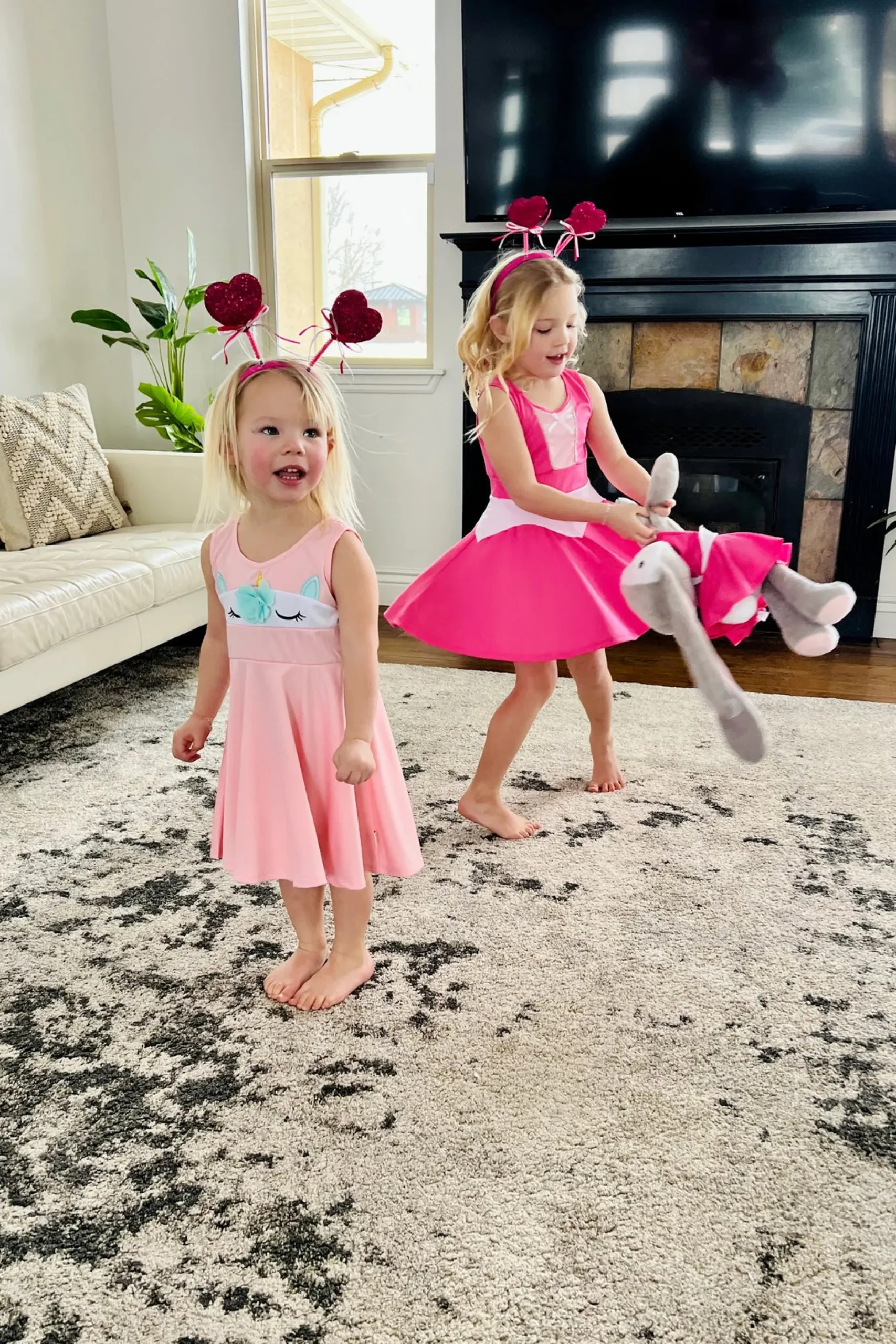 Little Adventures Unicorn Twirl Dress Pink> Twirl Dresses