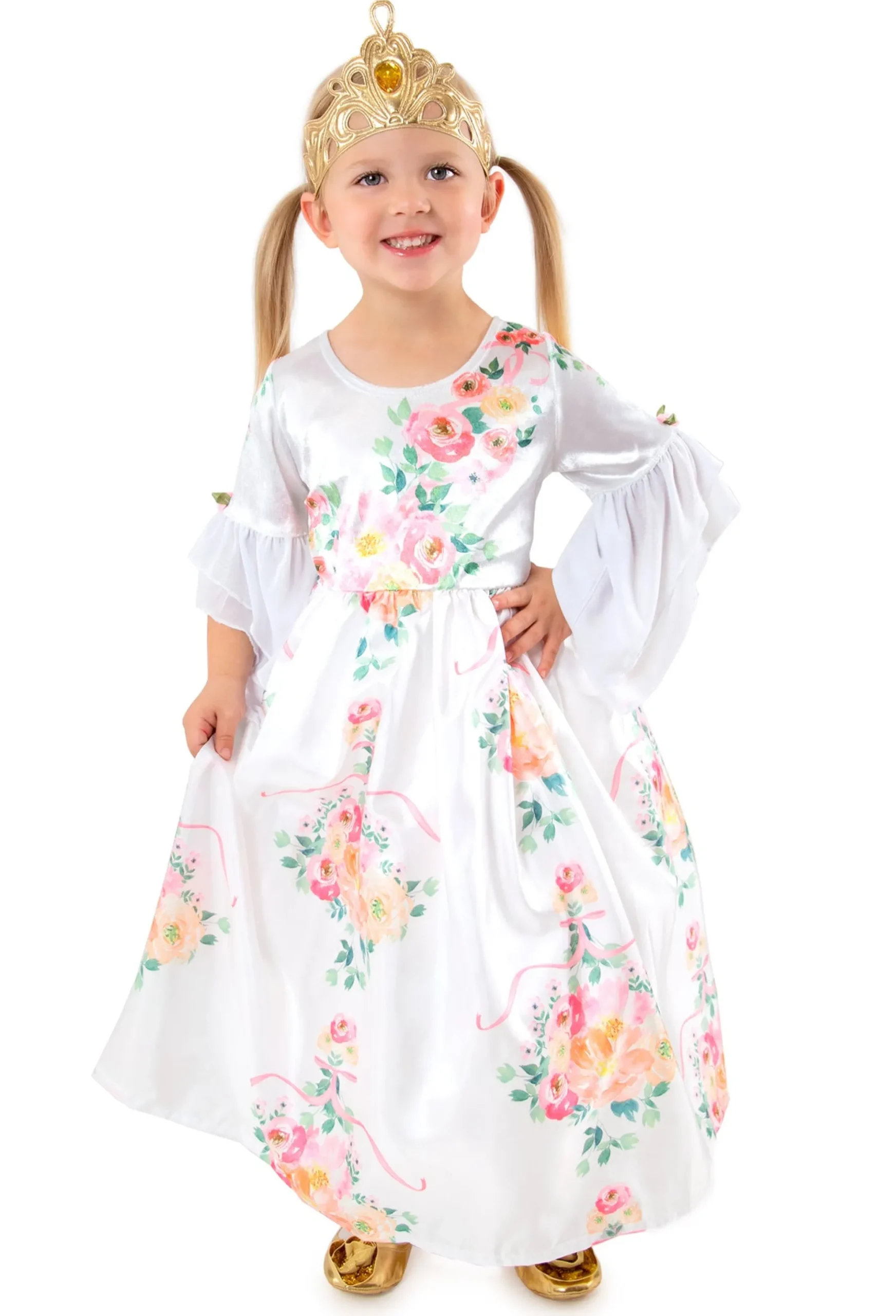 Little Adventures White Floral Beauty> Dresses