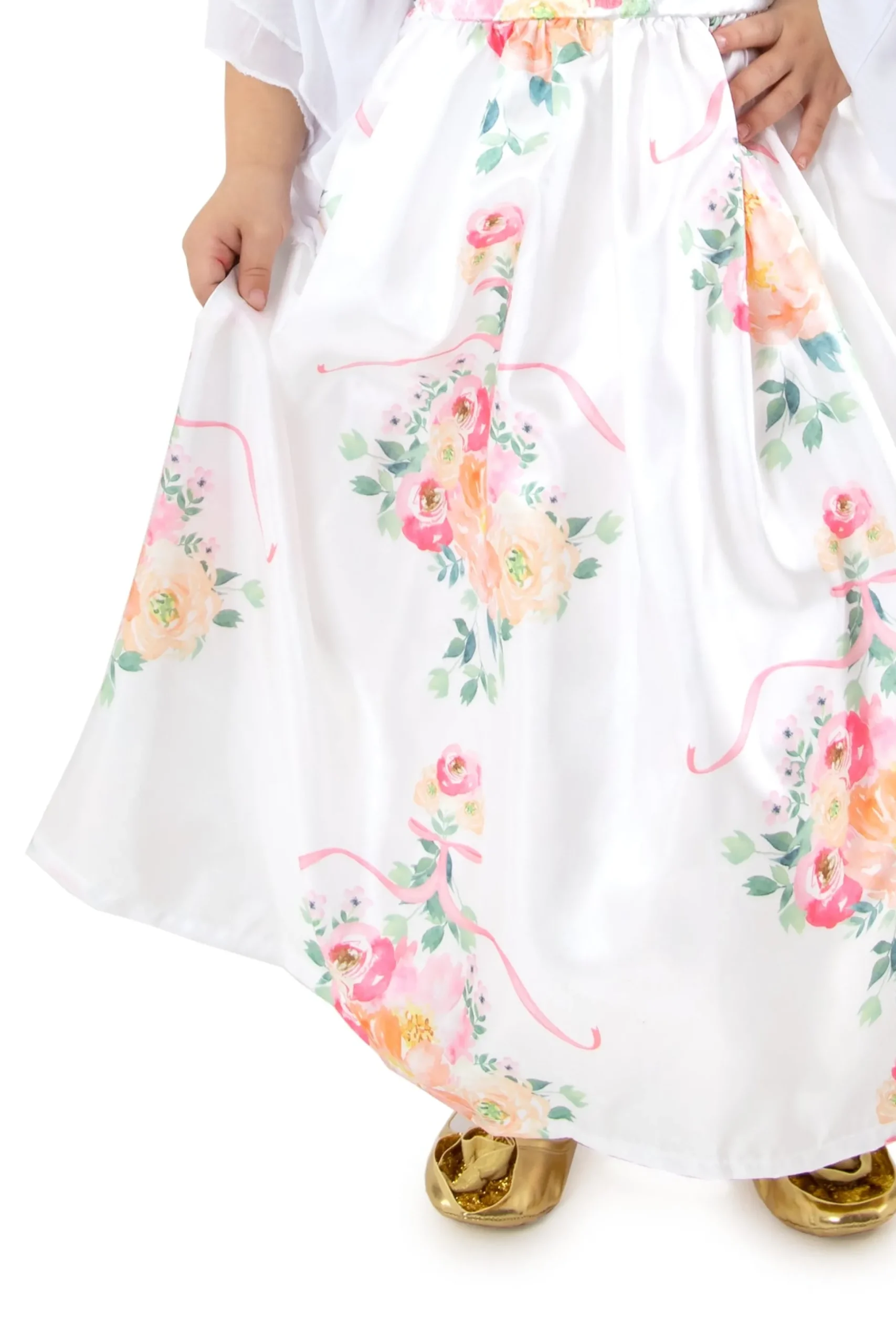 Little Adventures White Floral Beauty> Dresses