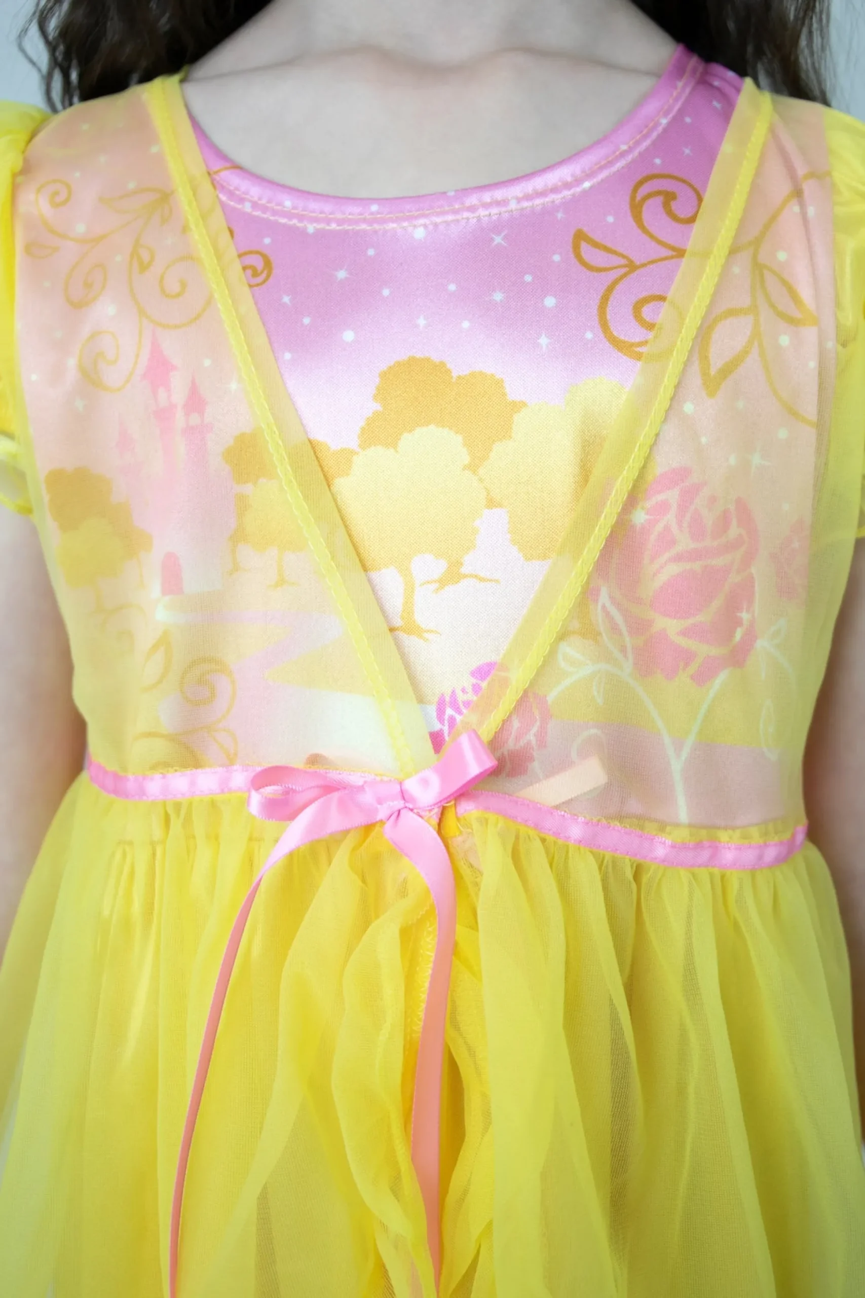 Little Adventures Yellow Beauty Nightgown With Yellow Robe> Nightgowns