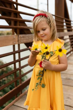 Little Adventures Yellow Beauty Twirl Dress><noscript><img width=
