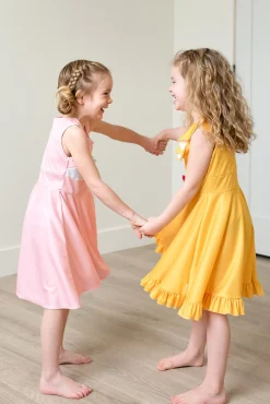 Little Adventures Yellow Beauty Twirl Dress><noscript><img width=