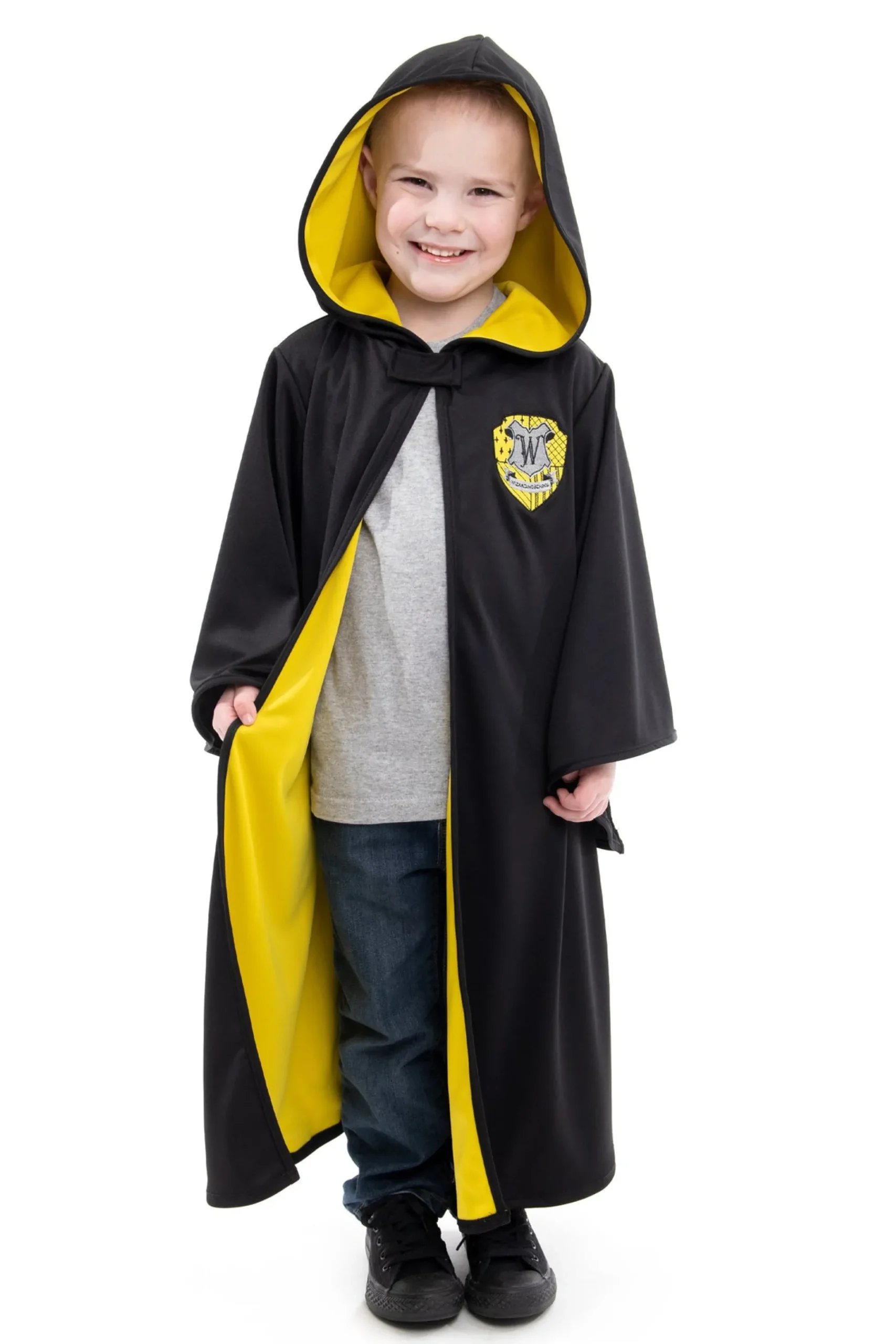 Little Adventures Yellow Hooded Wizard Robe> Cloaks