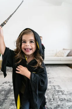 Little Adventures Yellow Hooded Wizard Robe><noscript><img width=